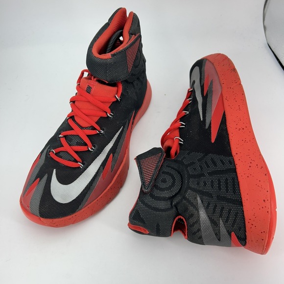 Nike Zoom HyperRev Shoes‎ Mens Size 10 Black Red High Top Basketball 2013 Y2K